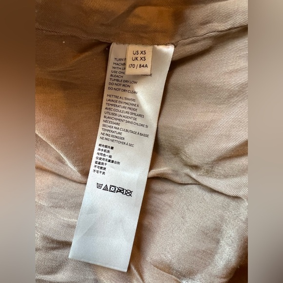 Free People We The Free Womens Fenix Vegan Leather Moto Jacket Camel Brown XS - Picture 12 of 13